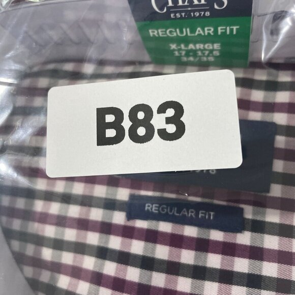 NEW Chaps Men's XL Regular Fit Button Down Dress Shirt - Picture 4 of 4